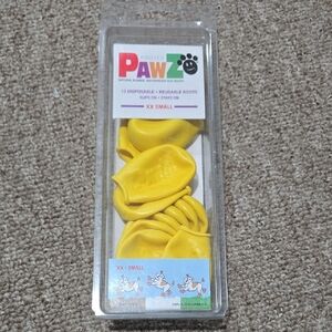 PAWZ Bright Yellow Dog Boots XX Small